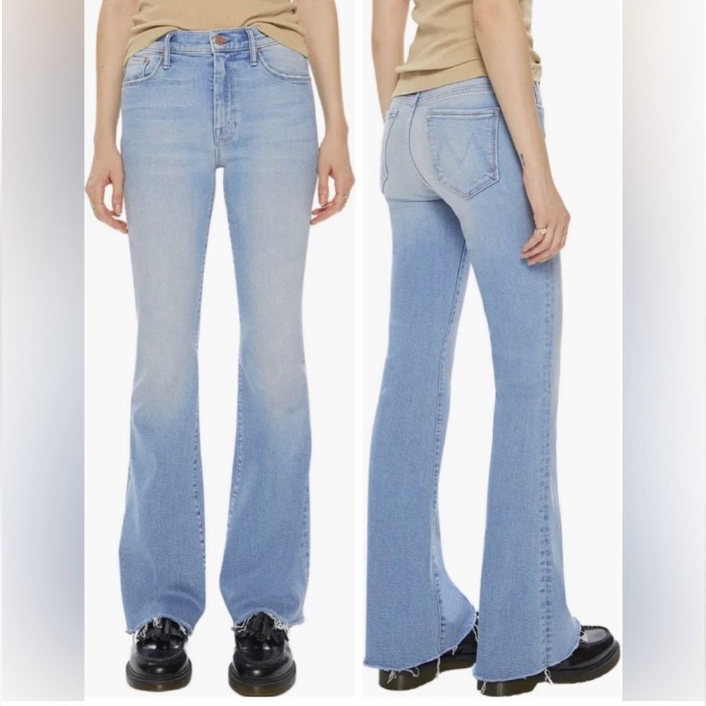 MOTHER Light Blue Flare Jeans